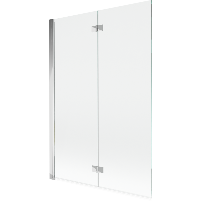 Mexen Mist parawan nawannowy 2-skrzydłowy lewy 120 x 150 cm, transparent, chrom - 8A9-120-002-01-00-L