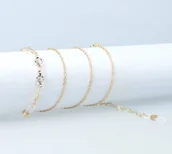 Akcesoria do okularów - Łańcuszek do okularów 7 Gold - miniaturka - grafika 1