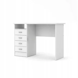 Biurko klasyczne białe 4 Szuflady po lewej 110 cm x 76 cm Function - Biurka dla dzieci - miniaturka - grafika 1
