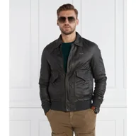 Kurtki męskie - Aeronautica Militare Skórzana kurtka | Regular Fit - miniaturka - grafika 1