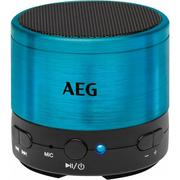 Akcesoria do MP3 - AEG BSS 4826 system dźwiękowy Bluetooth/USB/AUX-IN w zestawie telefon konferencyjny, akumulator, aluminiowa obudowa niebieski - miniaturka - grafika 1