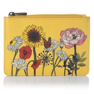 Portfele - Skórzana bilonówka damska Kwiaty Polne Yoshi Y1321 - miniaturka - grafika 1