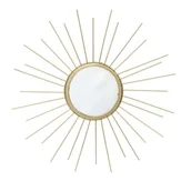 Lustra - Lustro dekoracja ścienna metalowa słońce 40cm 122443 - miniaturka - grafika 1