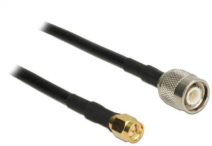 Delock DeLOCK 89509 kabel koncentryczny RG-58 C/U 5 m TNC SMA Czarny