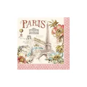 Dekoracje i nakrycia stołu na imprezę - Nuova R2S, serwetki 3-warstwowe Napkins Paris, 20 szt. - miniaturka - grafika 1
