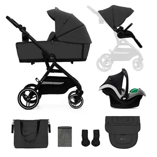Wózek miejski Kinderkraft Yoxi 3in1 Moonlight Grey - Wózki dziecięce - miniaturka - grafika 1