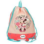 Plecaki worki - Disney Minnie Lovin Life plecak worek wielokolorowy 27x34 cm mikrofibra, kolorowy, plecak worek, kolorowy, plecak worek - miniaturka - grafika 1
