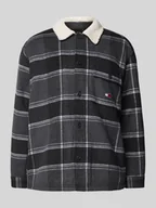 Kurtki męskie - Kurtka koszulowa o kroju regular fit z listwą guzikową model ‘CHECK SHERPA’ - miniaturka - grafika 1