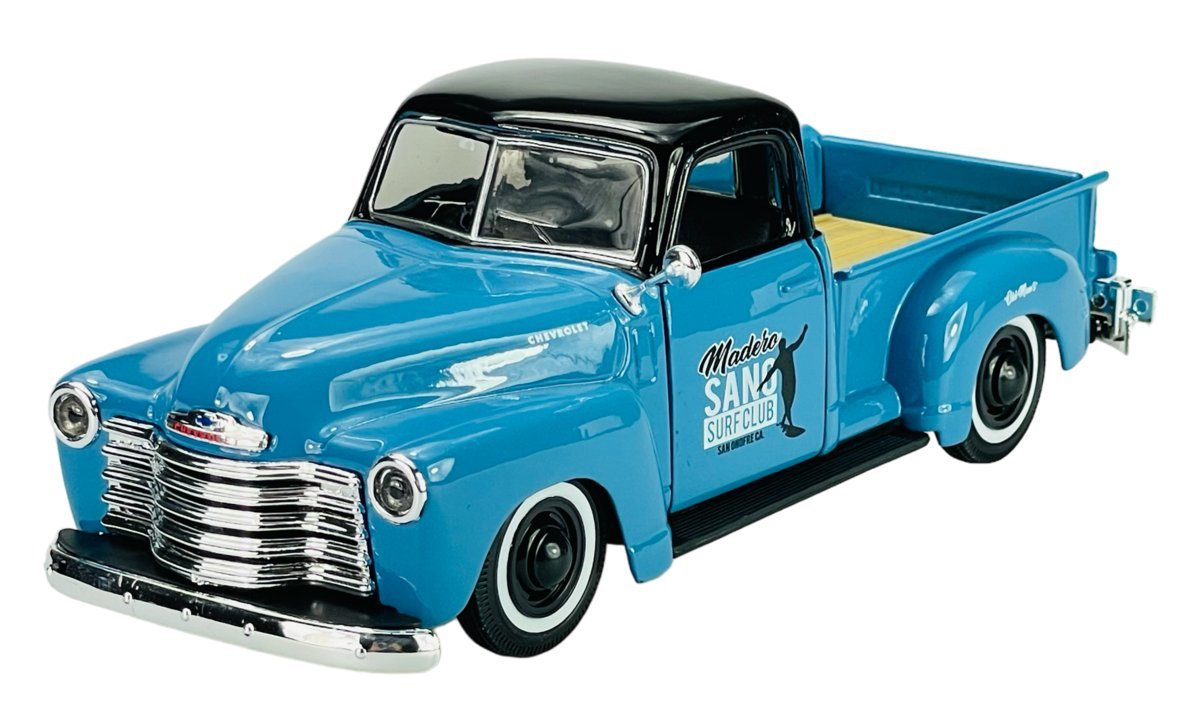 MAISTO DESIGN 1950 CHEVROLET 3100 PICKUP NIEBIESKI 1:25 32506