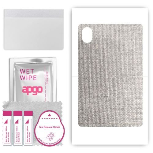 folia naklejka skórka strukturalna na TYŁ do Honor Pad X9 - Tkanina Denim Szary - apgo SKINS