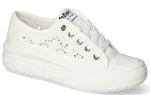 Trampki damskie na masywnej podeszwie Lee Cooper LCW-23-44-1617 biały - Trampki damskie - miniaturka - grafika 1