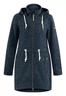 Płaszcze damskie - Schmuddelwedda Damski płaszcz polarowy 34319252, Niebiesko-szary melanż, XL - miniaturka - grafika 1