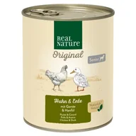 Mokra karma dla psów - REAL NATURE Senior Kurczak i kaczka 12x800 g - miniaturka - grafika 1