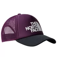 Czapki i chusty sportowe męskie - Czapka z daszkiem The North Face Logo Trucker 0A3FM3V6V1 - fioletowa - miniaturka - grafika 1