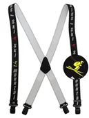 Dodatki do ubrań - Szerokie czarne narciarskie szelki do spodni - SKI SZ140 - miniaturka - grafika 1