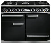Kuchenki gazowo-elektryczne - Kuchnia gazowo-elektryczna FALCON Deluxe 110 Czarny chrom - miniaturka - grafika 1