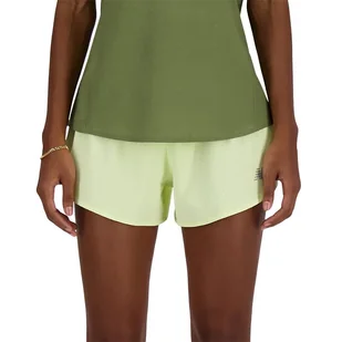 Spodenki New Balance WS41286LLT - zielone - Spodnie sportowe damskie - miniaturka - grafika 1