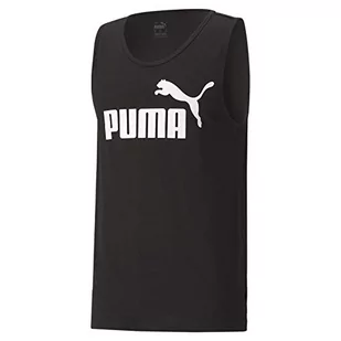 Puma Mężczyźni Ess Tank Bezrękawnik, Puma Black-Cat, L - Koszulki sportowe męskie - miniaturka - grafika 1