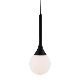 Wisząca lampa regulowana Jun 5169 Shilo kula zwieszana zwis pojedyncza czarny - Lampy sufitowe - miniaturka - grafika 1