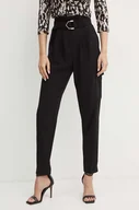 Spodnie damskie - Morgan spodnie PROUR.F damskie kolor czarny fason cargo high waist PROUR.F - miniaturka - grafika 1