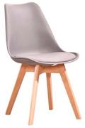Krzesła - Krzesło Pp + poduszka styl skandynawski krzesła - miniaturka - grafika 1