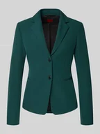 Marynarki i żakiety damskie - Krótki żakiet o kroju slim fit z zapięciem na dwa guziki model ‘AGONIA’ - miniaturka - grafika 1