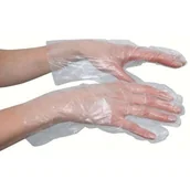 Pozostałe akcesoria fryzjerskie - Ronney Ronney Jednorazowe rękawice foliowe Rozmiar S/M - miniaturka - grafika 1