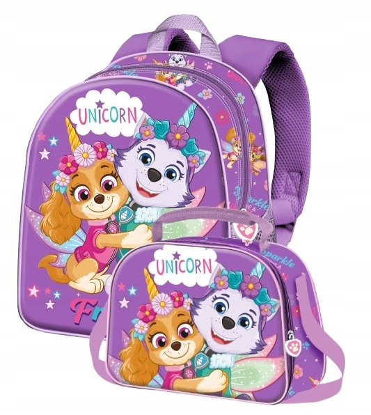 Psi Patrol Plecak Dziecięcy Torebka Torba Na Ramię 3D Premium Skye