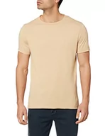 Koszulki męskie - Koton Męski t-shirt Standard Fit Basic, beżowy (050), S - miniaturka - grafika 1