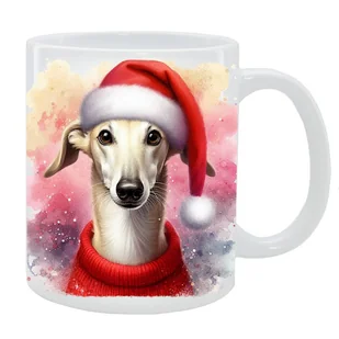 Kubek z psem Greyhound - Kolekcja Świąteczna - Kubki - miniaturka - grafika 1
