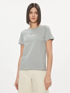Pepe Jeans T-Shirt Wendy PL505480 Zielony Regular Fit - Koszulki i topy damskie - miniaturka - grafika 1