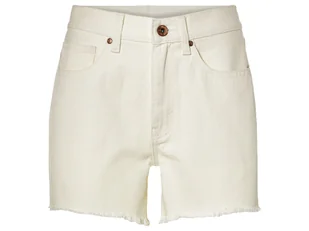 esmara® Szorty jeansowe damskie z bawełny (Biały, 36) - Spodenki damskie - miniaturka - grafika 1