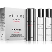 Wody i perfumy męskie - Chanel Allure Sport Homme woda kolońska 3x20 - miniaturka - grafika 1