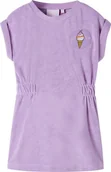 Sukienki i spódniczki dla dziewczynek - vidaXL Dziecięca sukienka, liliowa, 140 - miniaturka - grafika 1