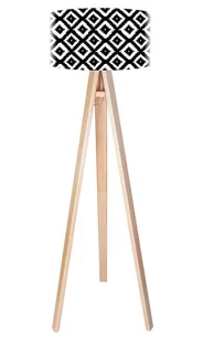 Macodesign Lampa podłogowa Czarne romby tripod-foto-401p, 60 W - Lampy stojące - miniaturka - grafika 1