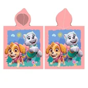 Okrycia kąpielowe dla dzieci - Ręcznik Bawełniany Ponczo Z Kapturem 55X110 Psi Patrol - miniaturka - grafika 1