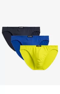 Slipy męskie mini 3-pack 3MP-170, Kolor multicolour, Rozmiar M, ATLANTIC - Intymna - Majtki męskie - miniaturka - grafika 1