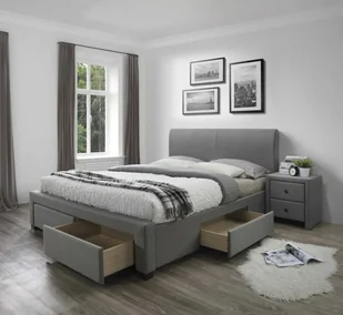MODENA 180 łóżko z szufladami Halmar popiel  - Łóżka - miniaturka - grafika 1