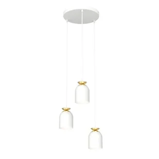 Target lampa wisząca 3xE27 biała/złota 1401/3PREM - Lampy sufitowe - miniaturka - grafika 1