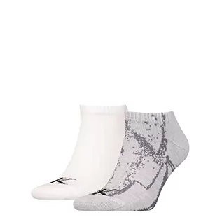 Skarpetki damskie - Calvin Klein Męskie skarpety do sneakersów, szare, rozmiar uniwersalny, szary, jeden rozmiar - grafika 1