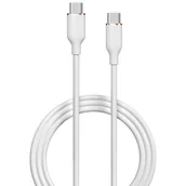 Kable USB - Kabel USB Typ-C - USB Typ-C DEVIA Jelly 60W 1.2m Biały - miniaturka - grafika 1