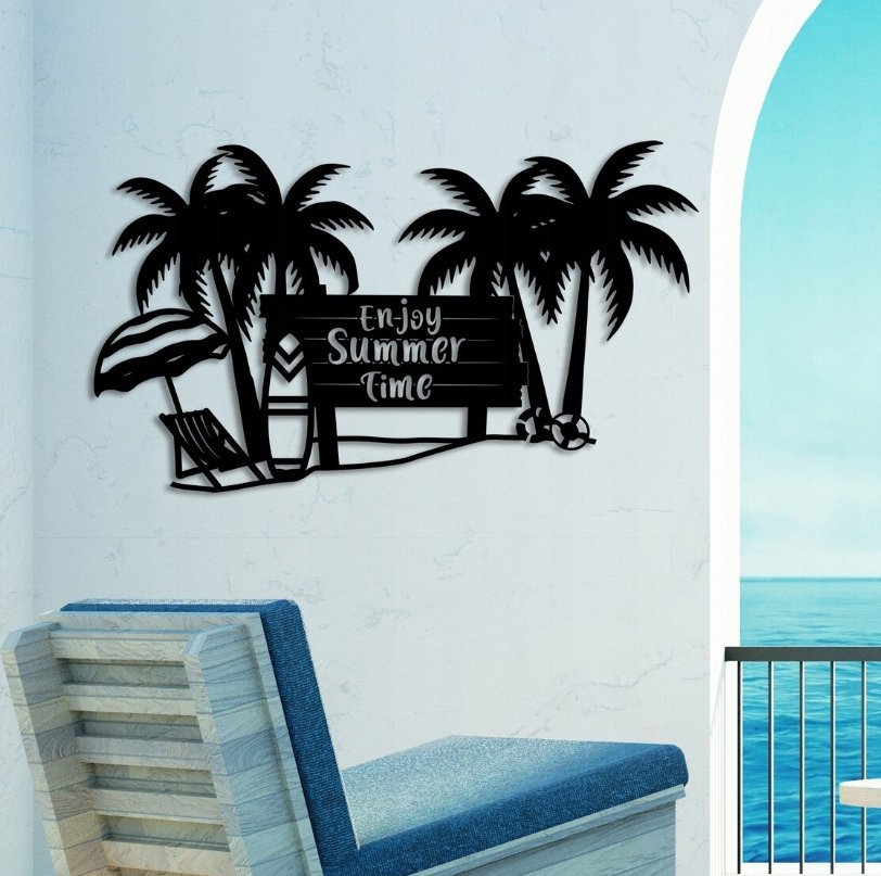 DEKORACJA ścienna Obraz wzór ENJOY SUMMER TIME