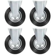 Wózki magazynowe - Kółka nieskrętne, 4 szt., 200 mm - miniaturka - grafika 1