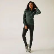 Bluzy sportowe damskie - Regatta Polar damski rozsuwany z kapturem Newhill Zielony, Rozmiar: 46 - miniaturka - grafika 1