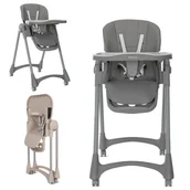 Krzesełka do karmienia - Krzesełko do Karmienia Regulowane z Tacką Składane Wielofunkcyjne Lorelli - miniaturka - grafika 1