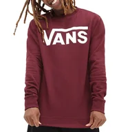 Bluzy męskie - Bluza Vans Classic Crew VN0A456A4QU1 - bordowa - miniaturka - grafika 1