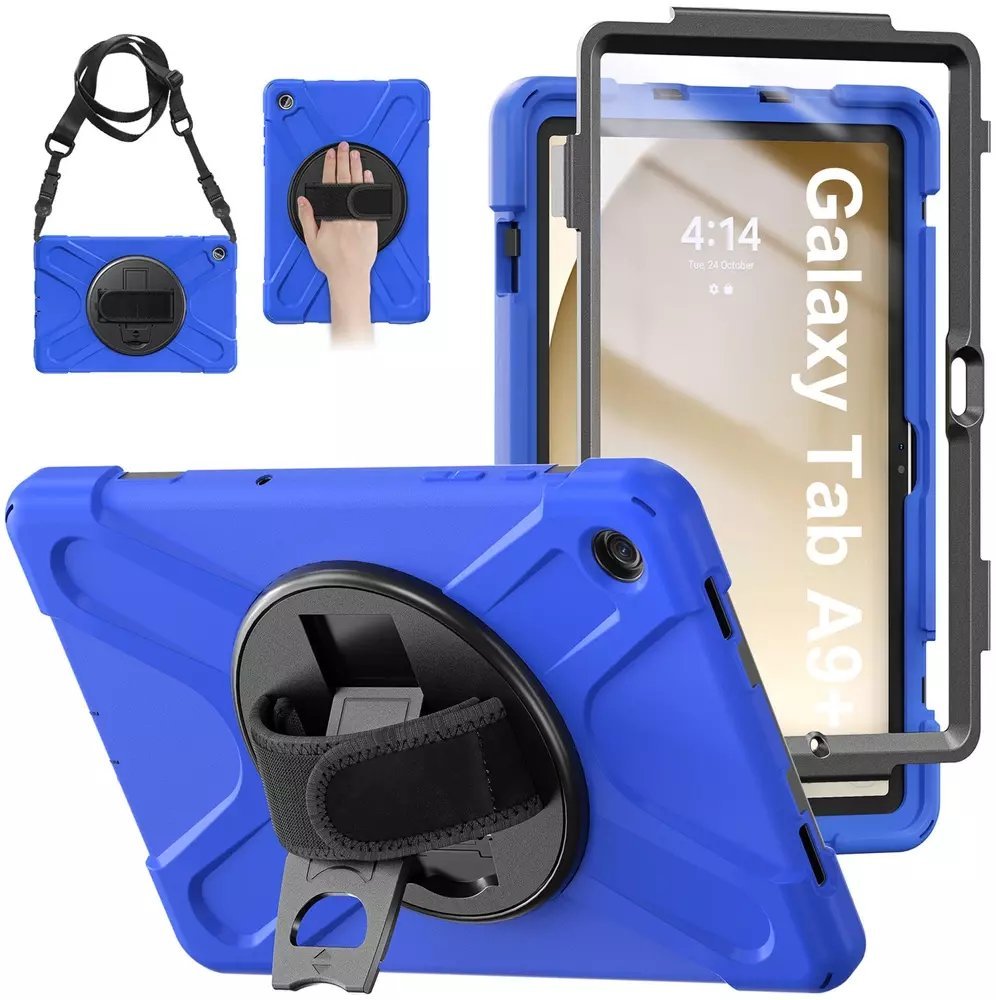 Etui na tablet 4kom.pl Etui Shockproof do Samsung Galaxy Tab A9 Plus 11 2023 X210 X215 X216, niebieskie