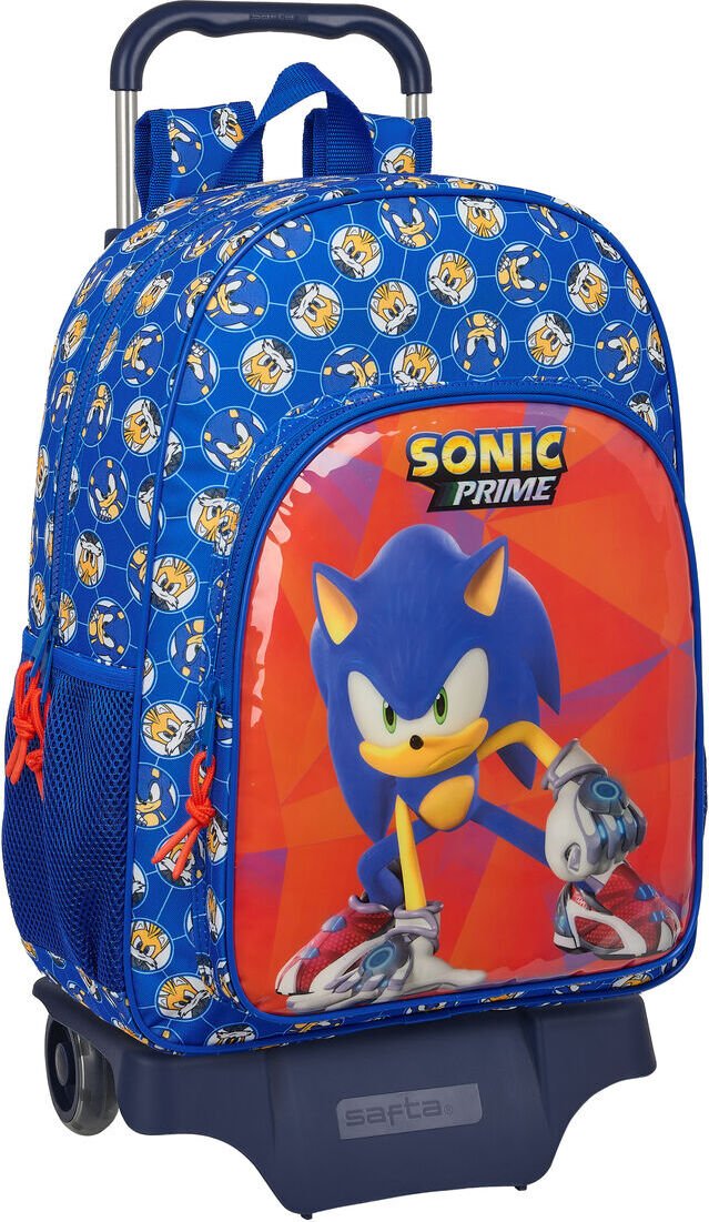 Plecak szkolny na kółkach Sonic Prime Blue 33 x 42 x 14 cm