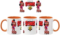 Kubki - Meg1 Kubek Ceramiczny Prezent Tasse Mug Mug Brawl Stars Battle Arena Meg, Pomarańczowy 330 ml - miniaturka - grafika 1