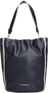 Tommy Hilfiger Damska torba TH SOFT SUMMER BUCKET AW0AW17540, niebieska (Space Blue), OS, Niebieski (Space Blue), One Size - Torebki damskie - miniaturka - grafika 1